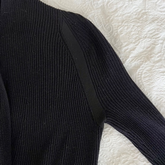 Vince navy blue shawl collar cotton cardigan - Picture 3 of 8